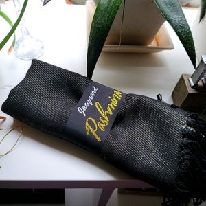 SPARKLY gold and black Pashmina